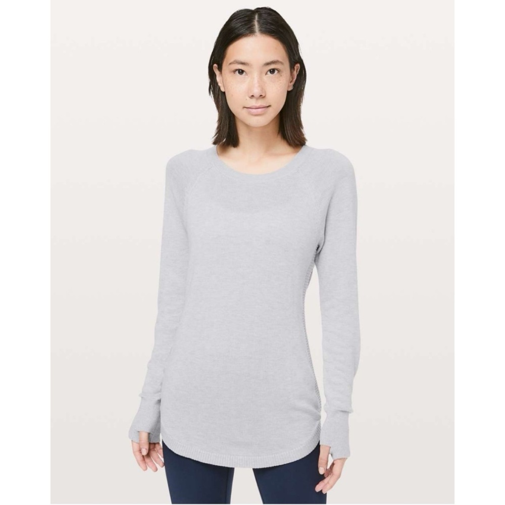 Lululemon Hello Aloe Pullover Sweater in Silverscreen Size 6